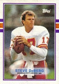 #349 Steve DeBerg - Kansas City Chiefs - 1989 Topps Football