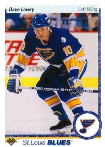 #349 Dave Lowry - St. Louis Blues - 1990-91 Upper Deck Hockey