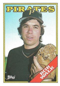 #349 Bob Walk - Pittsburgh Pirates - 1988 Topps Baseball