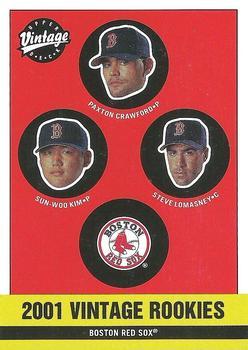 #349 Sun-Woo Kim / Paxton Crawford / Steve Lomasney - Boston Red Sox - 2001 Upper Deck Vintage Baseball