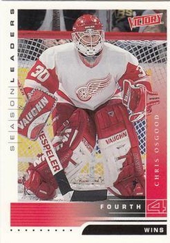 #349 Chris Osgood - Detroit Red Wings - 1999-00 Upper Deck Victory Hockey