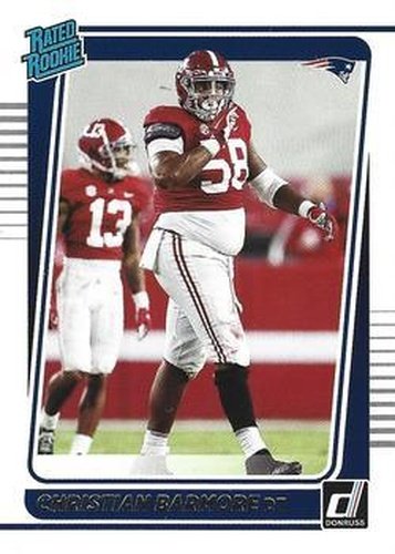 #349 Christian Barmore - New England Patriots - 2021 Donruss Football