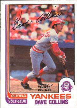 #349 Dave Collins - New York Yankees - 1982 O-Pee-Chee Baseball