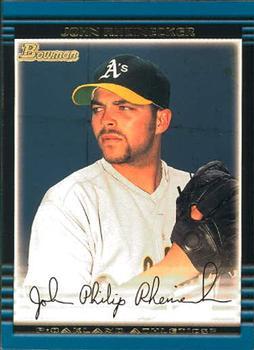 #349 John Rheinecker - Oakland Athletics - 2002 Bowman Baseball