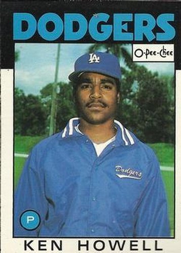 #349 Ken Howell - Los Angeles Dodgers - 1986 O-Pee-Chee Baseball
