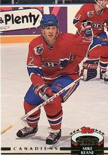 #349 Mike Keane - Montreal Canadiens - 1992-93 Stadium Club Hockey