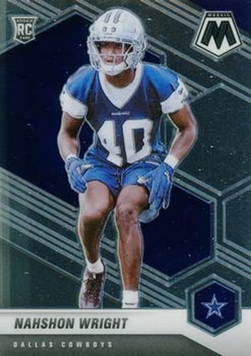 #349 Nahshon Wright - Dallas Cowboys - 2021 Panini Mosaic Football