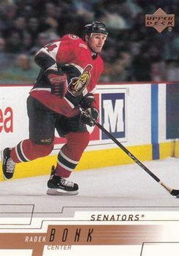 #349 Radek Bonk - Ottawa Senators - 2000-01 Upper Deck Hockey