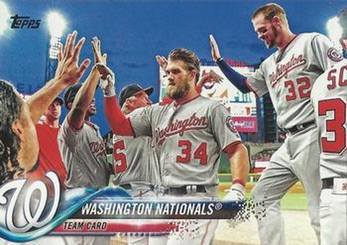 #349 Washington Nationals - Washington Nationals - 2018 Topps Baseball