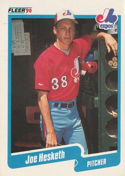 #349 Joe Hesketh - Montreal Expos - 1990 Fleer USA Baseball