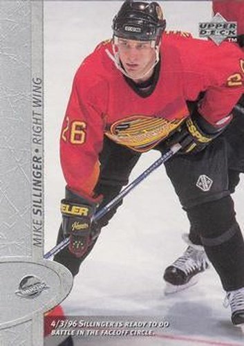 #349 Mike Sillinger - Vancouver Canucks - 1996-97 Upper Deck Hockey