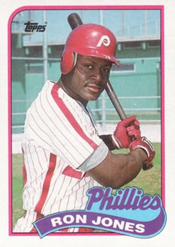 #349 Ron Jones - Philadelphia Phillies - 1989 Topps Baseball