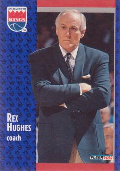 #349 Rex Hughes - Sacramento Kings - 1991-92 Fleer Basketball