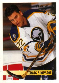 #349 Craig Simpson - Buffalo Sabres - 1994-95 O-Pee-Chee Premier Hockey
