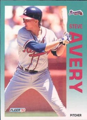 #349 Steve Avery - Atlanta Braves - 1992 Fleer Baseball