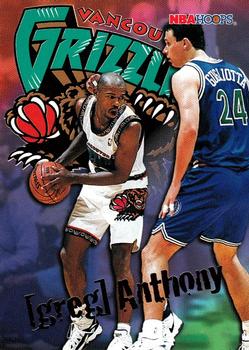 #349 Greg Anthony - Vancouver Grizzlies - 1995-96 Hoops Basketball