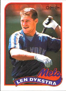 #349 Lenny Dykstra - New York Mets - 1989 O-Pee-Chee Baseball