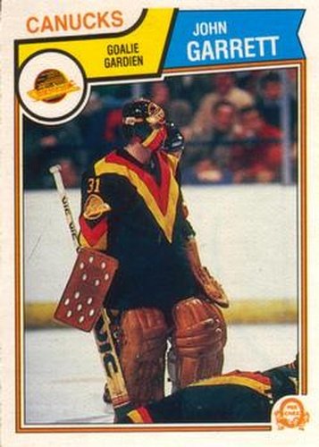 #349 John Garrett - Vancouver Canucks - 1983-84 O-Pee-Chee Hockey