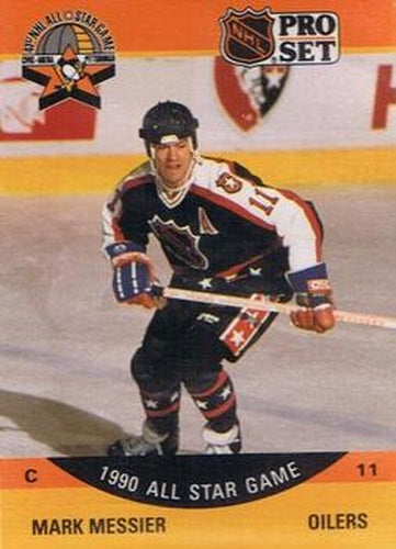#349 Mark Messier - Edmonton Oilers - 1990-91 Pro Set Hockey