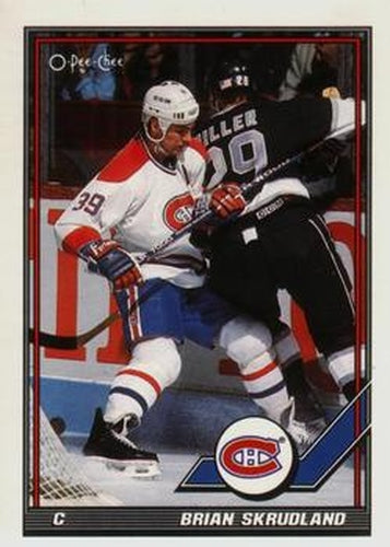 #349 Brian Skrudland - Montreal Canadiens - 1991-92 O-Pee-Chee Hockey