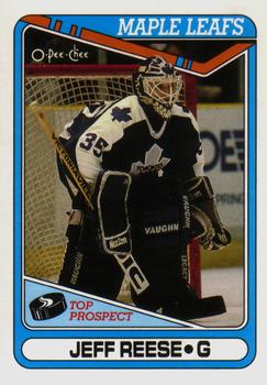 #349 Jeff Reese - Toronto Maple Leafs - 1990-91 O-Pee-Chee Hockey