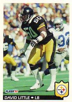 #349 David Little - Pittsburgh Steelers - 1992 Fleer Football