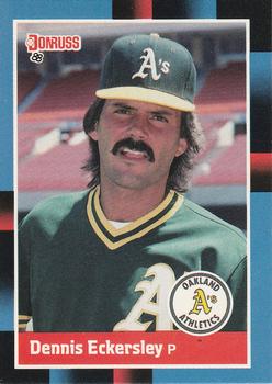 #349 Dennis Eckersley - Oakland Athletics - 1988 Donruss Baseball