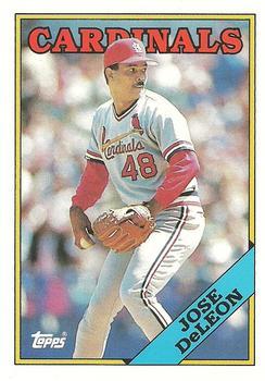 #34T Jose DeLeon - St. Louis Cardinals - 1988 Topps Traded Baseball