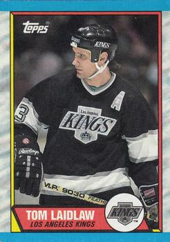 #34 Tom Laidlaw - Los Angeles Kings - 1989-90 Topps Hockey