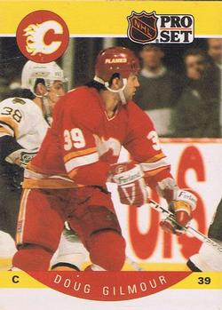 #34 Doug Gilmour - Calgary Flames - 1990-91 Pro Set Hockey