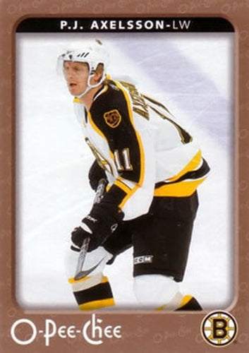 #34 P.J. Axelsson - Boston Bruins - 2006-07 O-Pee-Chee Hockey