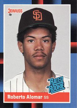 #34 Roberto Alomar - San Diego Padres - 1988 Donruss Baseball