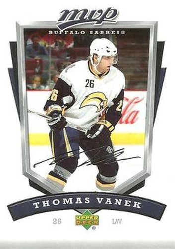 #34 Thomas Vanek - Buffalo Sabres - 2006-07 Upper Deck MVP Hockey