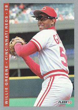 #34 Willie Greene - Cincinnati Reds - 1993 Fleer Baseball