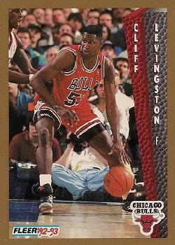 #34 Cliff Levingston - Chicago Bulls - 1992-93 Fleer Basketball