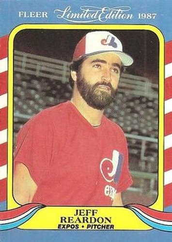 #34 Jeff Reardon - Montreal Expos - 1987 Fleer Limited Edition Baseball