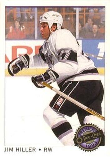 #34 Jim Hiller - Los Angeles Kings - 1992-93 O-Pee-Chee Premier Hockey