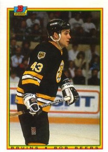 #34 Bob Beers - Boston Bruins - 1990-91 Bowman Hockey