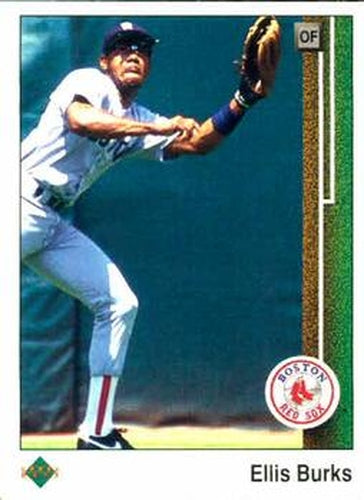 #434 Ellis Burks - Boston Red Sox - 1989 Upper Deck Baseball
