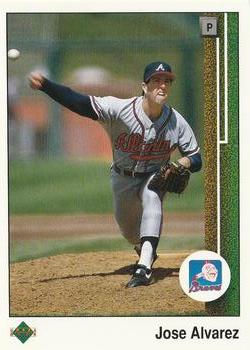 #734 Jose Alvarez - Atlanta Braves - 1989 Upper Deck Baseball