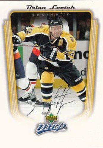 #34 Brian Leetch - Boston Bruins - 2005-06 Upper Deck MVP Hockey