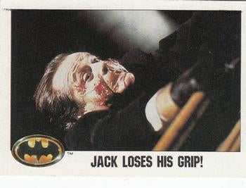 #34 Jack loses his grip! - 1989 Topps Batman