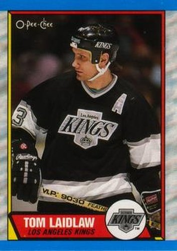 #34 Tom Laidlaw - Los Angeles Kings - 1989-90 O-Pee-Chee Hockey