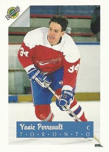 #34 Yanic Perreault - Toronto Maple Leafs - 1991 Ultimate Draft Hockey