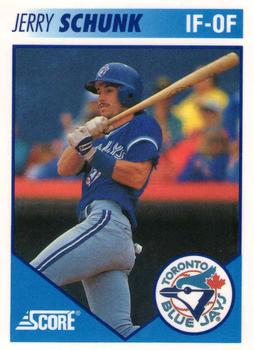 #34 Jerry Schunk - Toronto Blue Jays - 1991 Score Toronto Blue Jays Baseball
