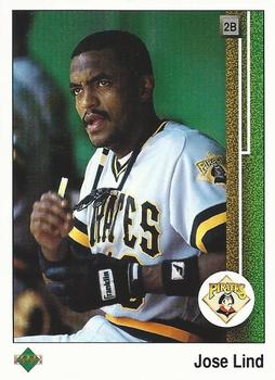 #334 Jose Lind - Pittsburgh Pirates - 1989 Upper Deck Baseball