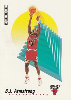 #34 B.J. Armstrong - Chicago Bulls - 1991-92 SkyBox Basketball