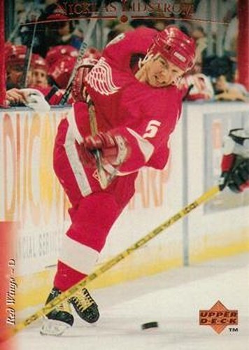 #34 Nicklas Lidstrom - Detroit Red Wings - 1995-96 Upper Deck Hockey