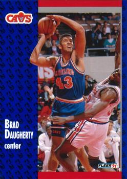 #34 Brad Daugherty - Cleveland Cavaliers - 1991-92 Fleer Basketball