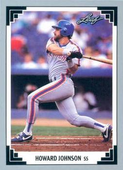 #34 Howard Johnson - New York Mets - 1991 Leaf Baseball